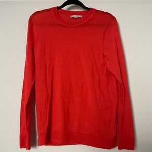 GAP Wool Blend Crewneck Sweater - Orange XL